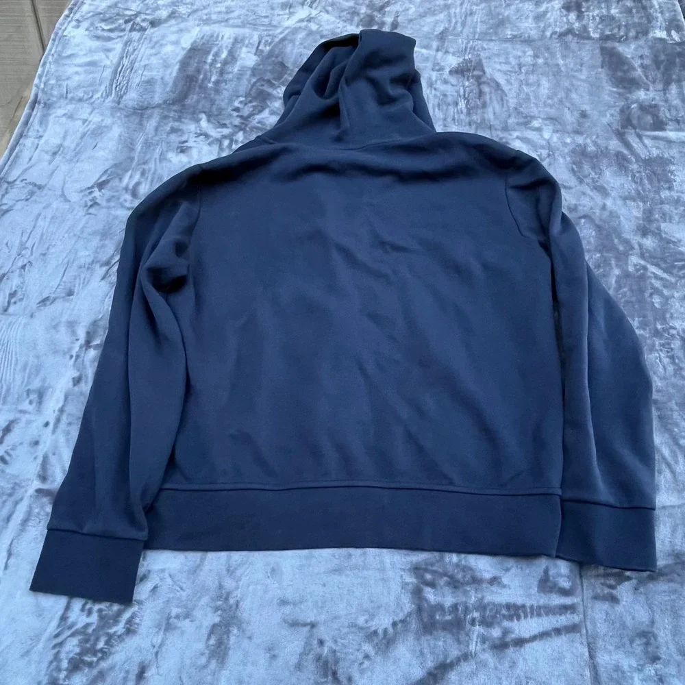 Polo Ralph Lauren Mens Navy Blue Full Zip Hoodie Pony Logo Large